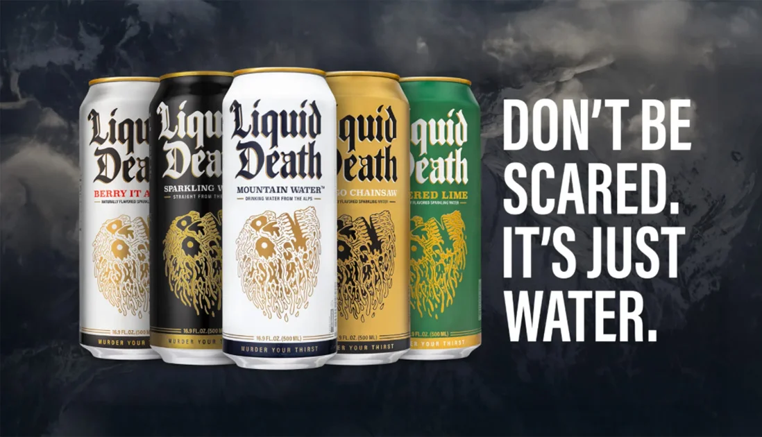 Examples of Branding - Liquid Death Campaign